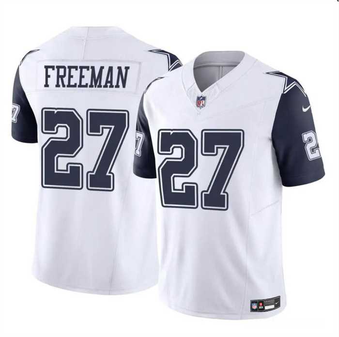 Men & Women & Youth Dallas Cowboys #27 Royce Freeman White 2023 F.U.S.E Color Rush Limited Football Stitched Jersey->dallas cowboys->NFL Jersey